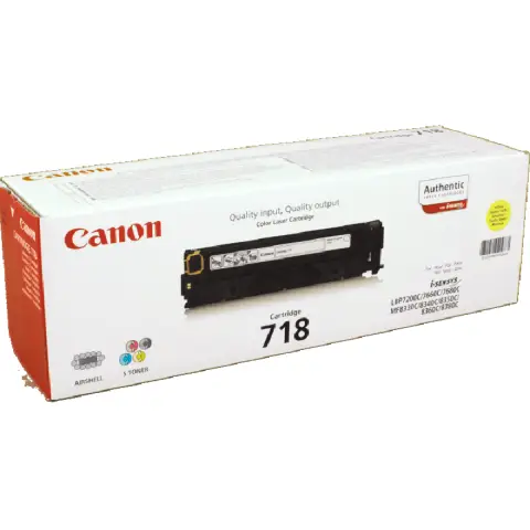 Toner Canon 718 / CRG- 718Y Yellow do drukarek (Oryginalny) [2.9k]